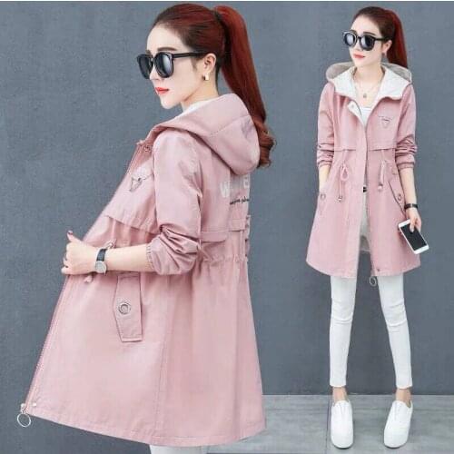 Womens Coat High Quality Fall Long Trench Coat For Women Windbreaker