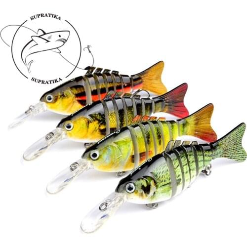 1Pcs Lifelike Swimbait Deep Diving Multi Joint Hard Bait 7 Segments Fishing Lure Wobbler Artificial Baits Tackle 6# Hook