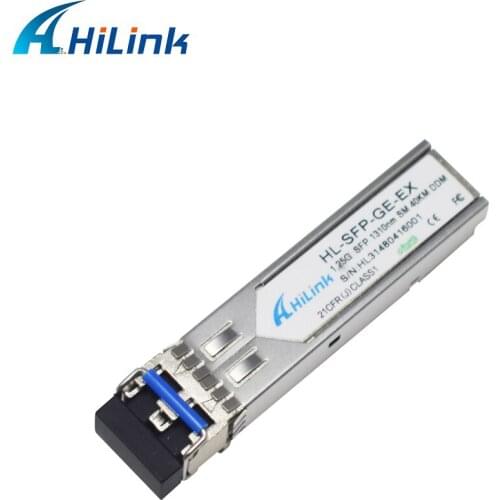 Free Shipping! 6pcs GLC-EX-SM compatible 100% 1310nm 1.25G 1000BASE-LX GE SFP Transceiver 1310nm 40KM DFB LC