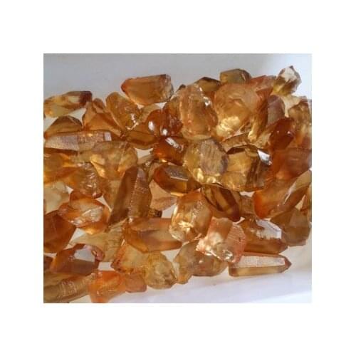 100 grams, new style natural yellow crystal original stone lemon yellow crystal natural stone decoration