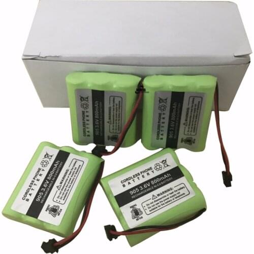 4pcs Hot Sale Cordless Replacement Battery BT-905 800mAh 3.6v Ni-cd Battery For KX-A36 P-P501 AE-255 B300 ATT-3AAB BT-800 P-P5