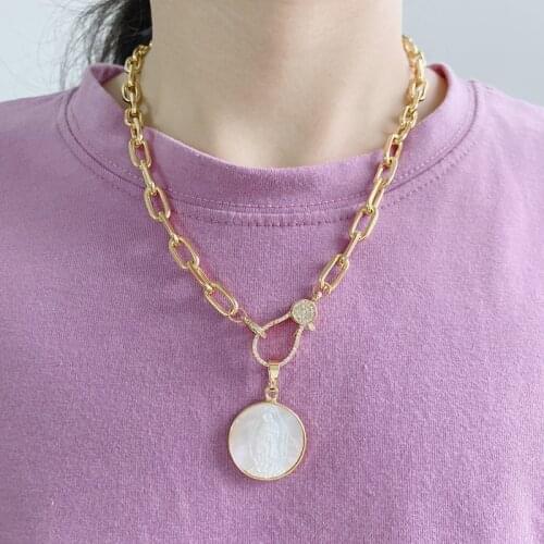 5pcs/lot Religious Jewelry La Milagrosa Virgin Guadalupe Pendants Chocker Necklace