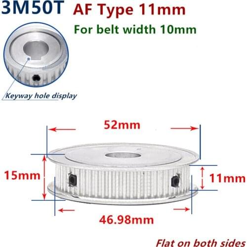 50 Teeth Arc HTD 3M Timing Pulley for Width 10mm 3M synchronous belt HTD3M Belt pulley Wheel Gear 50Teeth 50T