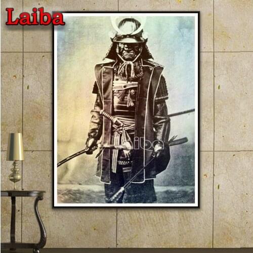 5D Diamond Painting Art Japanese samurai Full Square Drill Pictures Embroidery Retro man diamond Cross Stitch Wall Decor