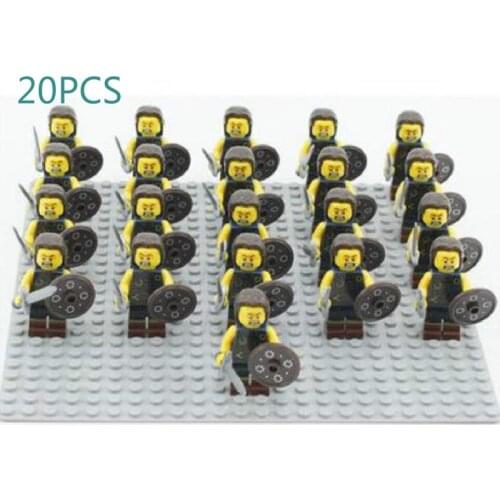 8 / 20pcs Military Plastic Soldier Cavalry Series Figurines Philip Orc Assembled Building Blocks Childrens Birthday Gift Toys