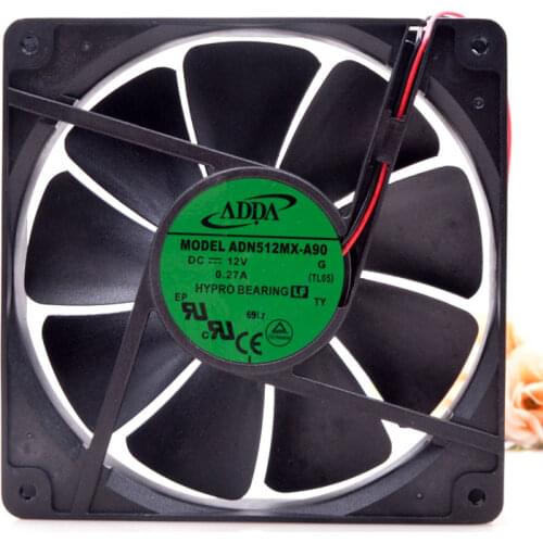 ADN512MX-A90 For ADDA DC 12V 0.27a 13525 2-Wire Power Supply Case Cooling Fan