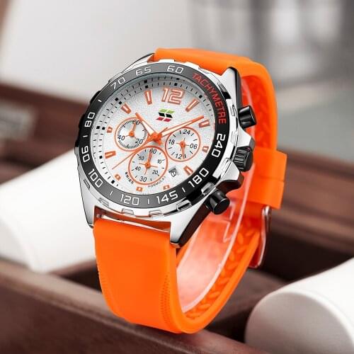 Fashion Chronograph Sports Watches for Men Top Brand Luxury Waterproof Business Wristwatch Quartz Clock Date Relogio Masculino