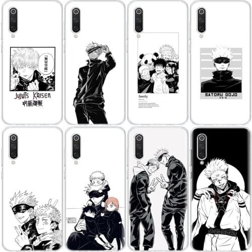 Jujutsu Kaisen Phone Case For Xiaomi Mi Note 11 10 9 CC9 10T 8 A3 A2 A1 M2 F2 Lite Pro X3 F1 F3 CC9E 6X 5X Coque Cover
