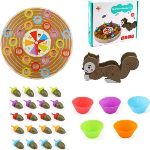 Wooden Beads Game Montessori Educational Early Learn Children Clip Ball Puzzle Preschool Toddler Toys Kids For Children Gifts