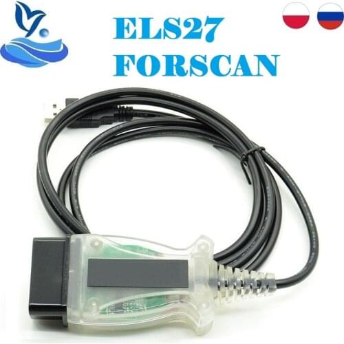 ELS27 FORScan PIC24HJ128GP+FTDI Microchip DESIGNED WORK Over ELM327&J2534 ELS 27