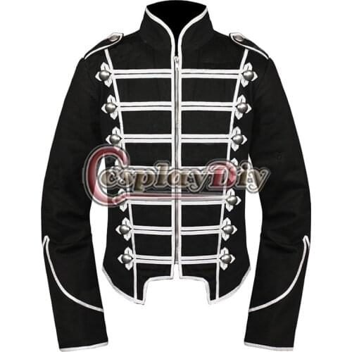 2015 My Chemical Romance Military Jacket Emo Parade Halloween Cosplay Costume D0912