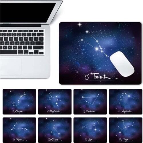 Print pattern Mouse Pad Waterproof PU Leather Round Mousepads Desk Mat Office Gaming Mouse Pad For PC Laptop Computer