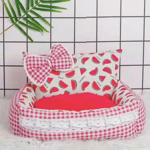 Super Comfy Princess Dog Bed Sofa High-grade Pet Kennel House Mat for Small Dogs Cat Litter Nest Teddy Chihuahua Bench Puppy Bed