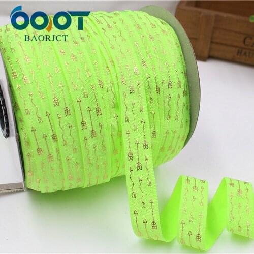 OOOT BAORJCT,1762844, 5/8'' 16MM Bronzing elasticity Ribbon , 10 yards DIY handmade hair accessories Material , free shipping