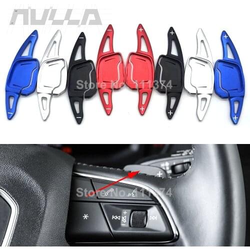 Steering Wheel Shift Paddles Extension Shifter for Audi Q3 2019 2020 Aluminum alloy Trim Modification Interior Accessories