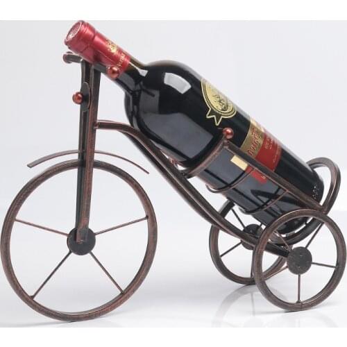 Retro Iron Wine Rack Bottle Rack Bar Wine Holder Stand Home Creative Wine Cabinet Decora European Kitchen Storage Rack Ornaments