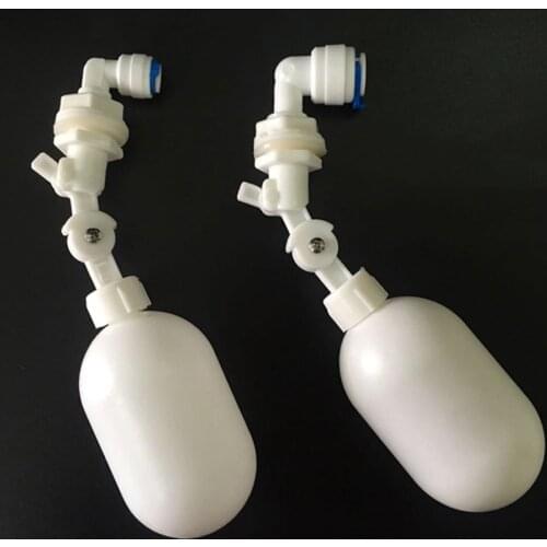 1/4" 3/8" Mini Float Valve Aquarium Fish Tank Water Dispenser Float Ball Valve Water Tank Level Control Reverse Osmosis System