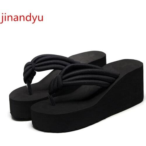 Flip Flops Women Slippers Sandals Platform Shoes Wedges Beach Shoe Outdoor Comfy Slides Woman Slippers High Heels Ladies Slipper