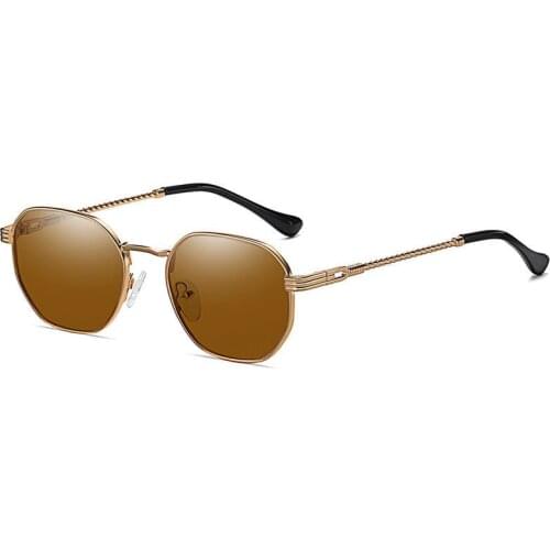 Fashion Square Sunglasses Luxury Brand Designer Women Men Vintage Metal Sun glasses High Quality UV400 Shades Eyewear