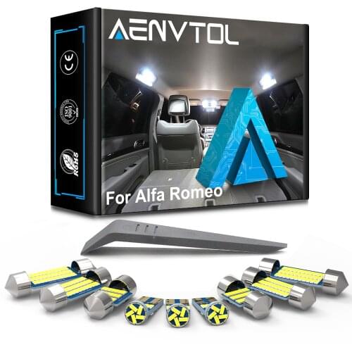 LASFIS Canbus For Alfa Romeo Giulietta Mito 156 159 147 166 Brera GT Spider 916 939 Giulia 4C 960 961 Stelvio Interior Light LED