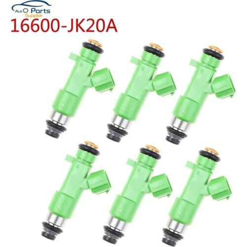 6Pcs 16600-JK20A Fuel Injector For Infiniti EX35 2008~2012 FX35 2009~2012 G35 2007~2008 M35 2009~2010 3.5 16600JK20A 195500-0940