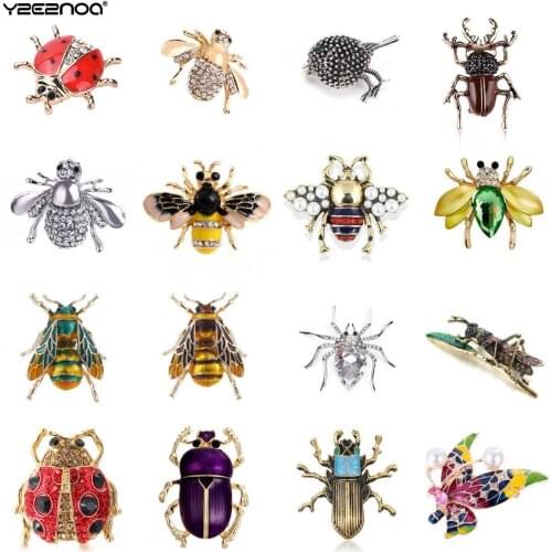 Animal Bee Ladybird Ants Bird Snails Brooches Insect Brooch Pin Jewelry Banquet Christmas Gifts Accessories Jewelry