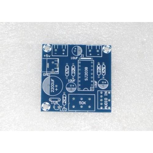 2PCS SJ2038 2.0 Channel 3.5W+3.5W DC3v-6v Small Power Amplifier Circuit PCB Empty Board Compatible Dual BTL