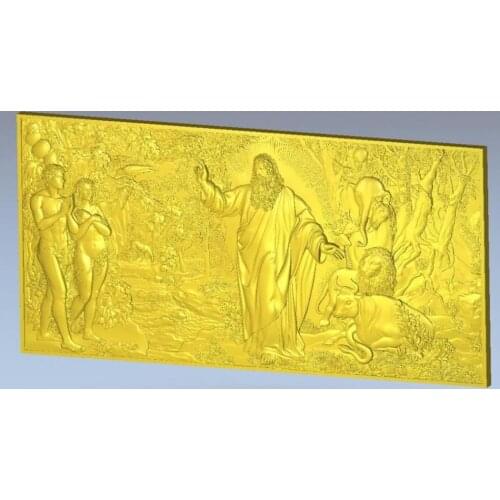 3d model relief Panno_creation_world for cnc in STL file format