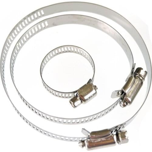 4pcs Clips Clamps 25mm 60mm 75mm For Air Diesel Parking Heater Stainless Steel Exhaust Pipe Tube Gas Vent Hose For Car Heater