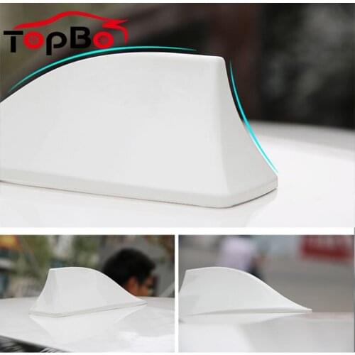 Auto Car Roof Shark Fin Aerial Antenna Radio Decoration Cover FM Signal Aerials Antenna Car Styling Decoration