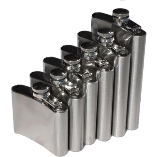 Boom Fashion 6 Sizes 4oz10oz Stainless Steel Pocket Hip Retro Whiskey Flask Liquor Screw Cap With Funnel in Vovotrade