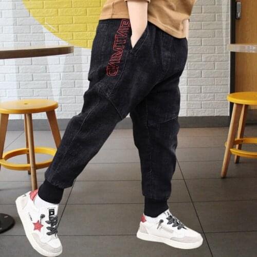 Boys Jeans Fall/Winter In The Middle Of The Childrens New Childrens Stretch Trousers Boys Tide Brand Harem pants