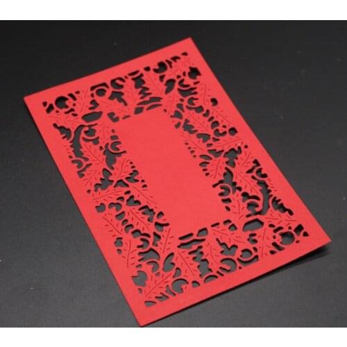 Leaf Die Rectangle Frame Metal Cutting Dies Mold Scrapbook Embossing Paper Craft Knife Mould Stencil Birthday Stamps and Dies