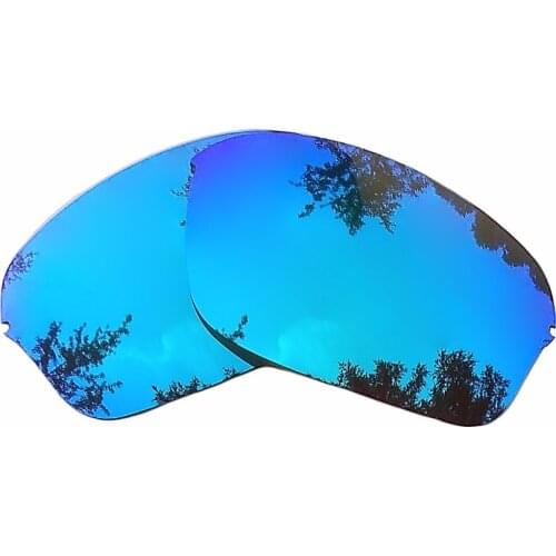 Ice Blue Mirrored Replacement Lenses for Half Wire 2.0 Sunglasses Frame 100% UVA & UVB Anti-Reflective