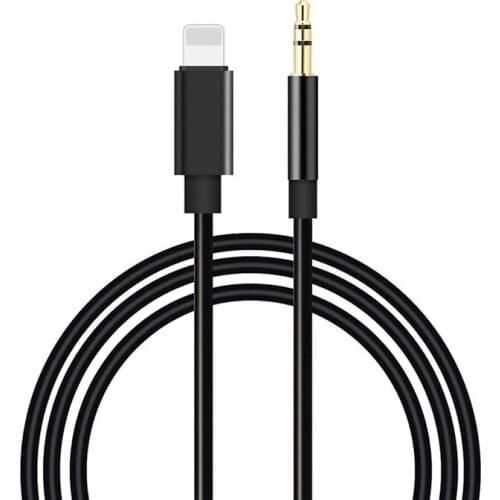 Lightning to Aux 3.5mm Female Cable Car AUX Adapter Audio AUX Male Cable 1M Headphone For Apple iPhone 6/6s/6sPlus/7/8/7 Plus/X