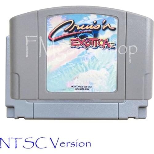 Cruis'n Exotica Memory card Game Cartridge for 64 bit USA NTSC Version Video Game Console Card vita Mortal cartao de memoria