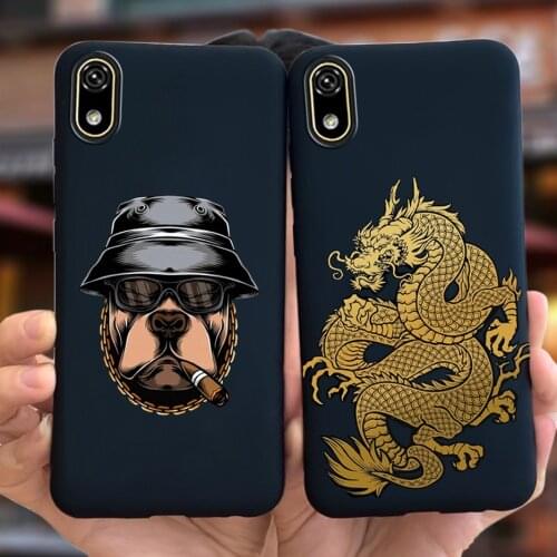 Redmi 7A Cool Fashion Dragon Painted Case For Xiaomi Redmi 7 A 7a Soft Silicone TPU Back Cover Redmi7A Phone Cases Bumper 5.45