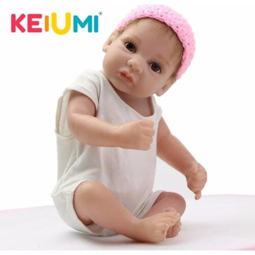 Alive 27cm Doll Reborn Babies Full Silicone Vinyl Body Lifelike Newborn Dolls Realistic Baby Toys Children Birthday Gifts