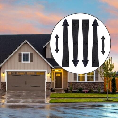 6pcs/set Magnetic Door Handles and Hinges Decorative Accents Garage Carriage Household Hardware Black Door Handles Kit Dropship