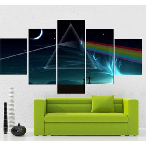 5 Piece Wall Art Canvas Painting American Style Cartoon Poster Modern Home Decor Modular Pictures Living Room Decoration