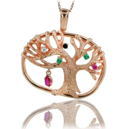 Wish Tree Necklace 925 Sterling Silver Nature Charm Hope Love