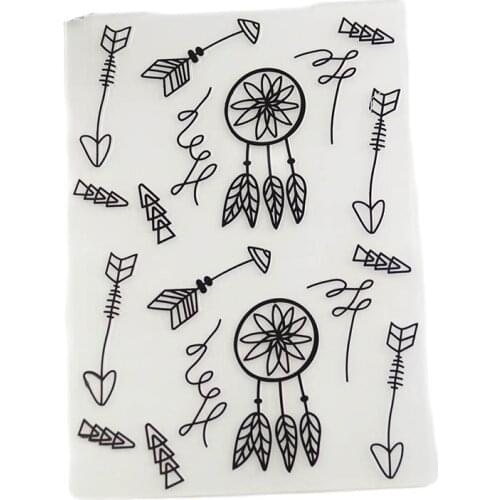 Dream catchers plastic embossing folder for card making stationary paper crafts stencil cutting die background