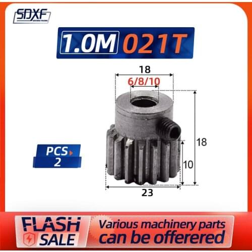 2pc precision engraving machine gear steel tooth 1 mould 21 tooth inner hole 6/7/8/10mm CNC accessories