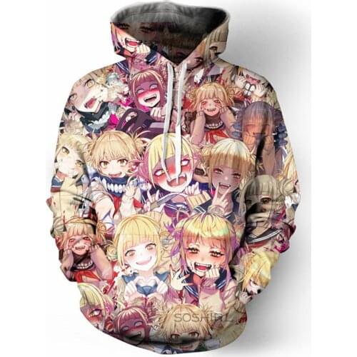 Anime My Hero Academia Cosplay Hoodie 3D Print Hood Hoodie Sweatshirt Pullover