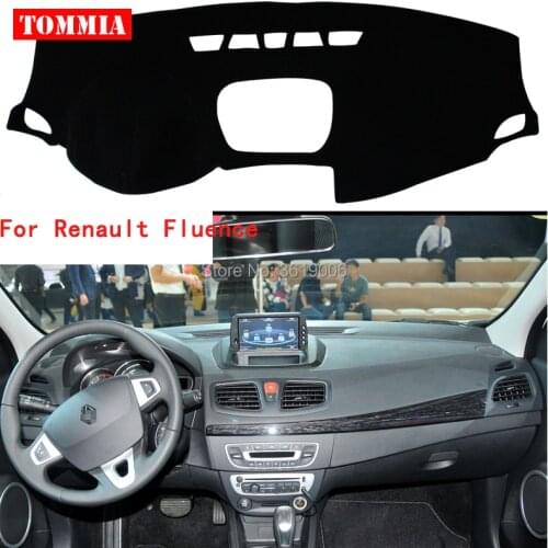 TOMMIA Interior Dashboard Cover Light Avoid Pad Photophobism Mat Sticker For Renault Fluence