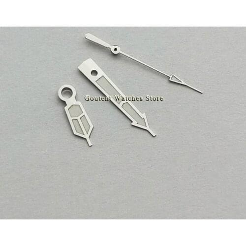 Green Luminous Silver Watch Hands Fit ETA 2836 2846 2824 2834 Movement Watches