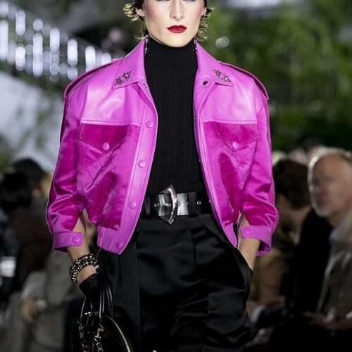 Woman Coat 100% Real Leather 2020 Fashion Natural Sheepskin Leather Female Jackets Short Ladies Jackets