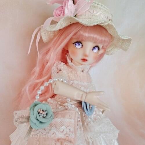 1/6 BJD Jointed Body With Makeup Including Hair Eyes Clothes 28cm Elf Dolls