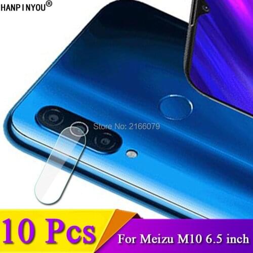 10 Pcs/Lot For Meizu M10 6.5" Anti-Scratch Clear Rear Camera Lens Protective Protector Cover Soft Tempered Glass Film Guard