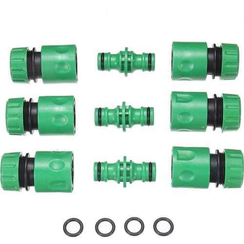 15pcs Garden Plastic Hose Connectors Watering Pipe Tap Set Plastic Connect Adaptor Fitting Tools Supplies